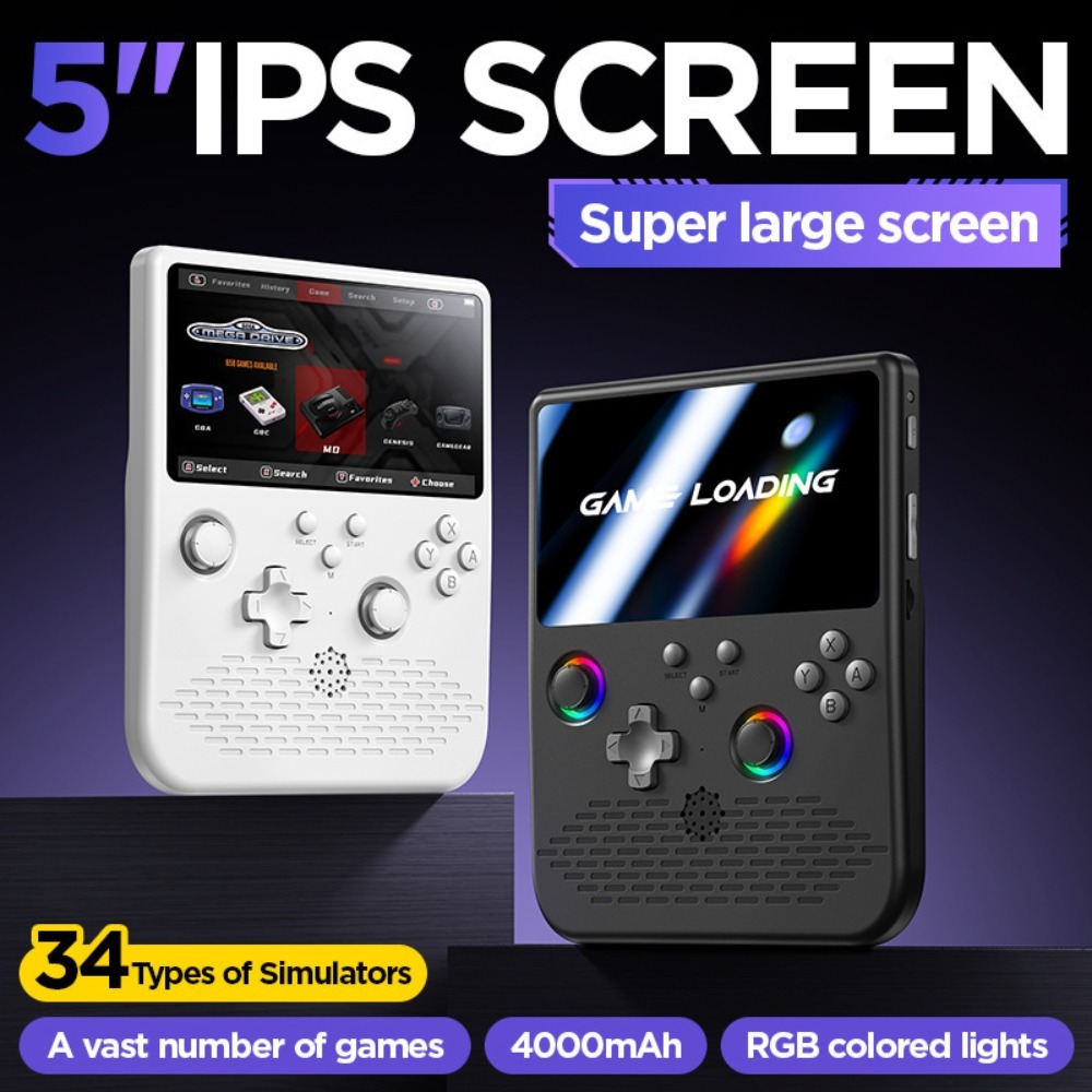 Retro Gaming Xbox 360 - H5 draagbare gameconsole 5-inch scherm, draagbare