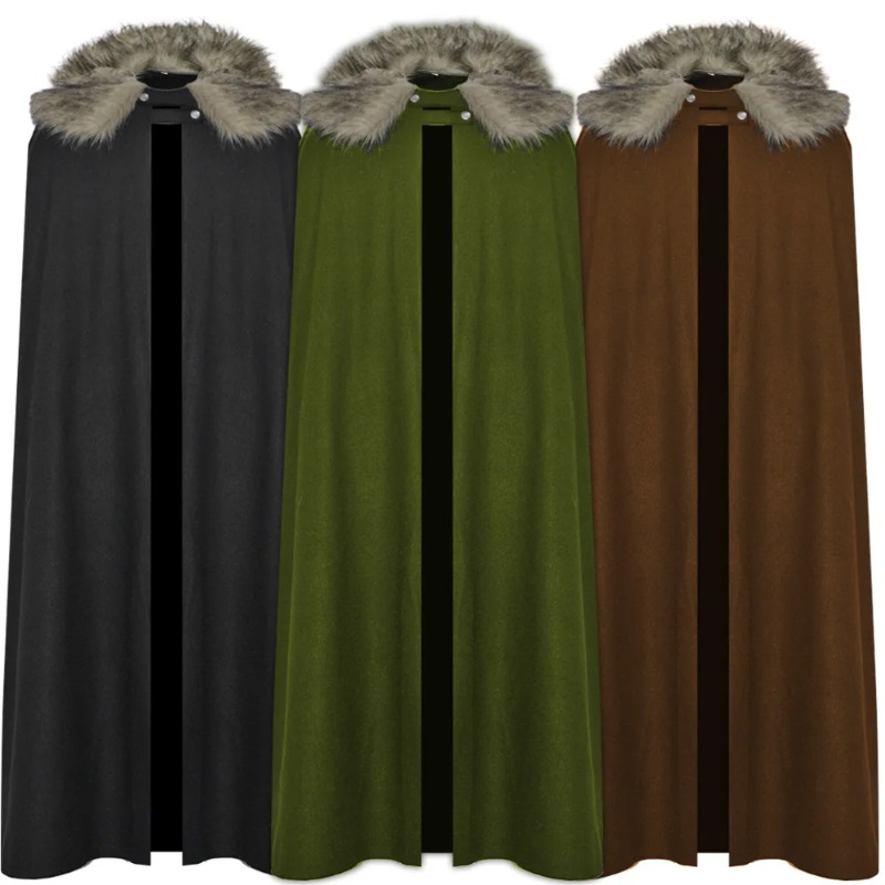 Retro Gaming Jacket - Middeleeuwse herenmode Keltische Viking Retro Cape