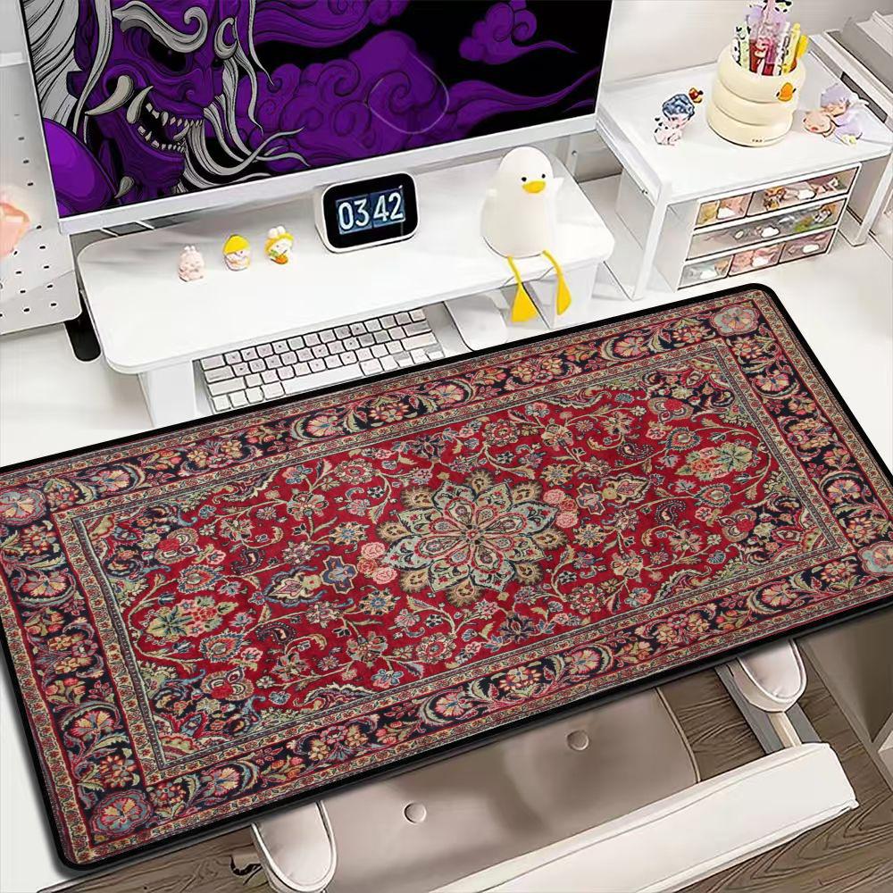 Retro Gaming Rug - Vintage Perzisch tapijt patroon grote muismat,