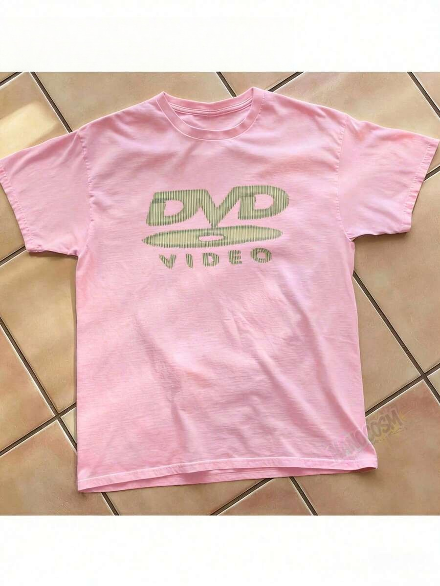 Retro Gaming Logo - [100% katoen] DVD Video Nostalgisch groen
