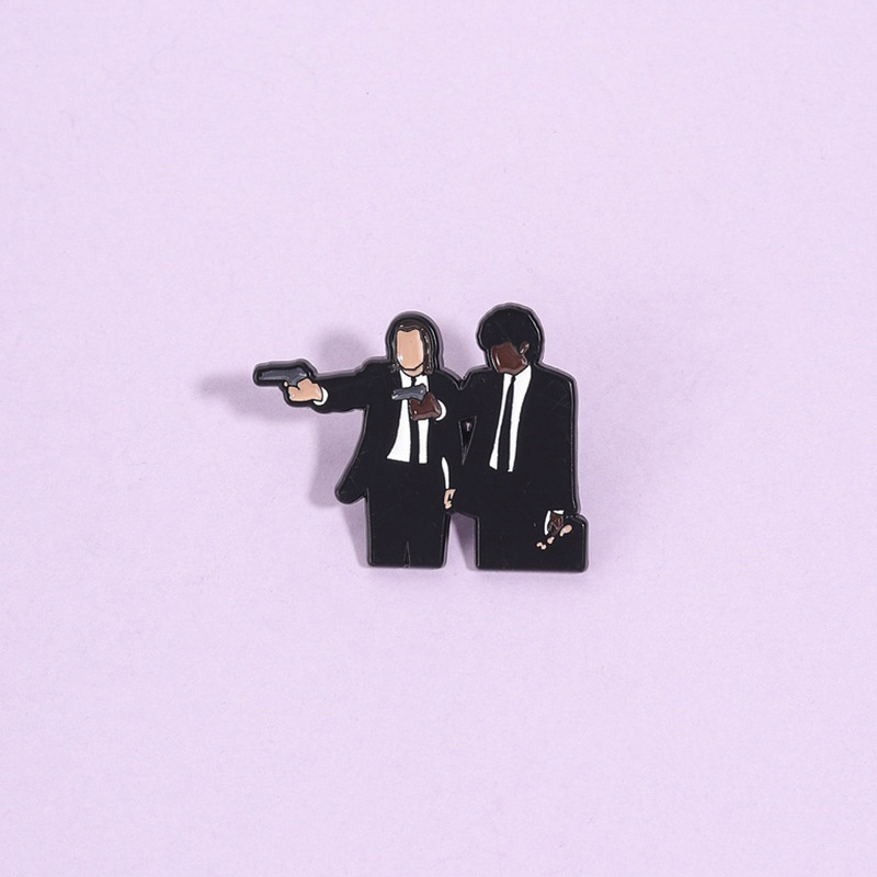Retro Gaming Jacket - Pulp Fiction Emaille Pin Reversbadge Retro