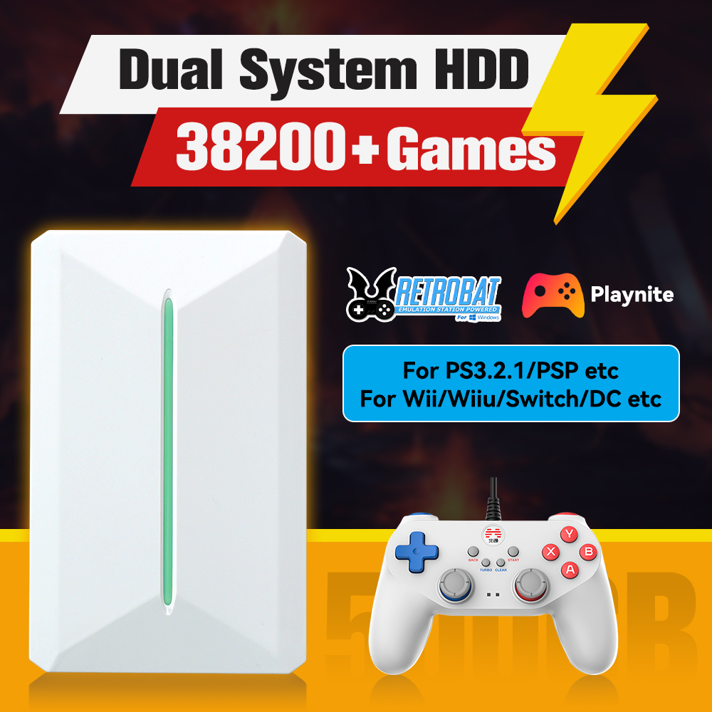 Retro Gaming Play Zone - Retrobat & Playnite Systeem HDD Retro
