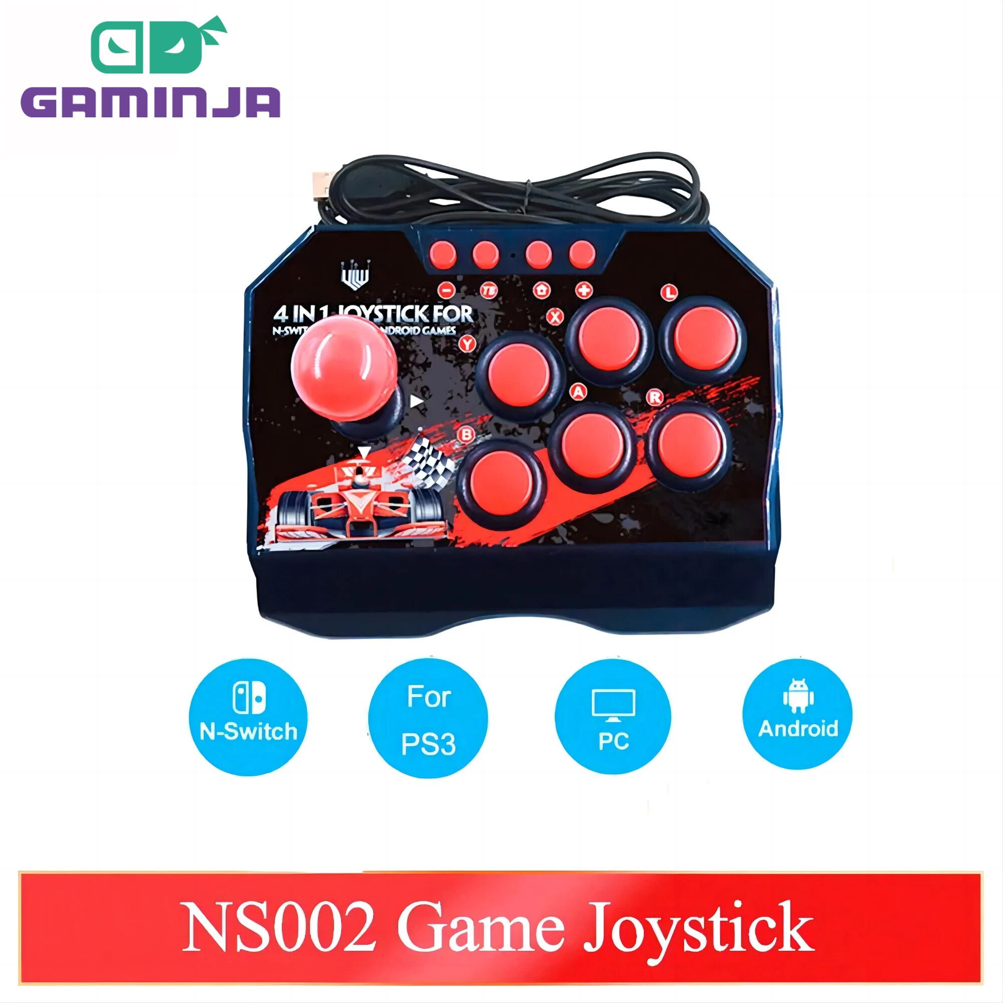Retro Gaming Play Zone - GAMINJA NS002 4 In 1 Retro