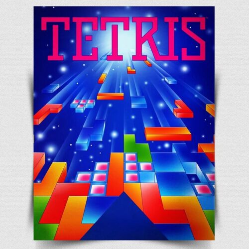 Retro Gaming Pictures - TETRIS METALEN TEKEN PLAQUE - Retro