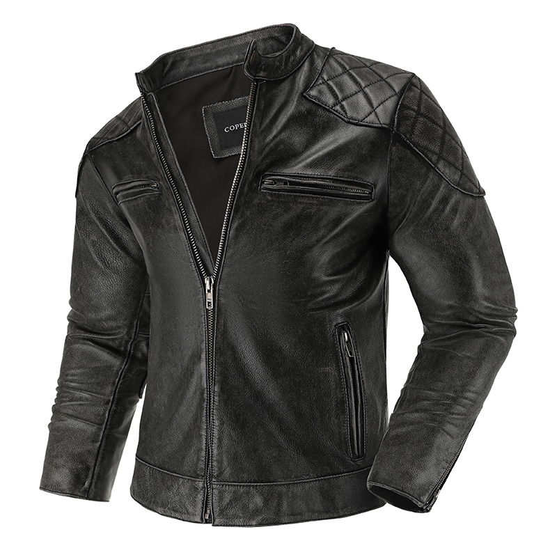 Retro Gaming Jacket - Retro Leren Jas Motorrijpak Heren Biker
