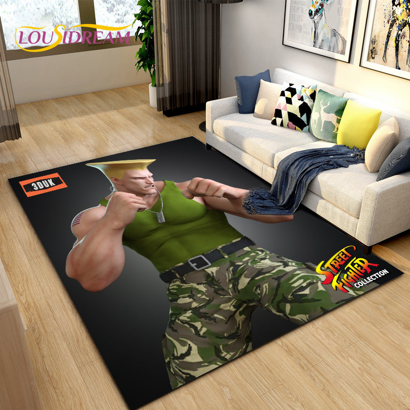 Retro Gaming Rug - Retro Game Gamer Street Fighter Gebied