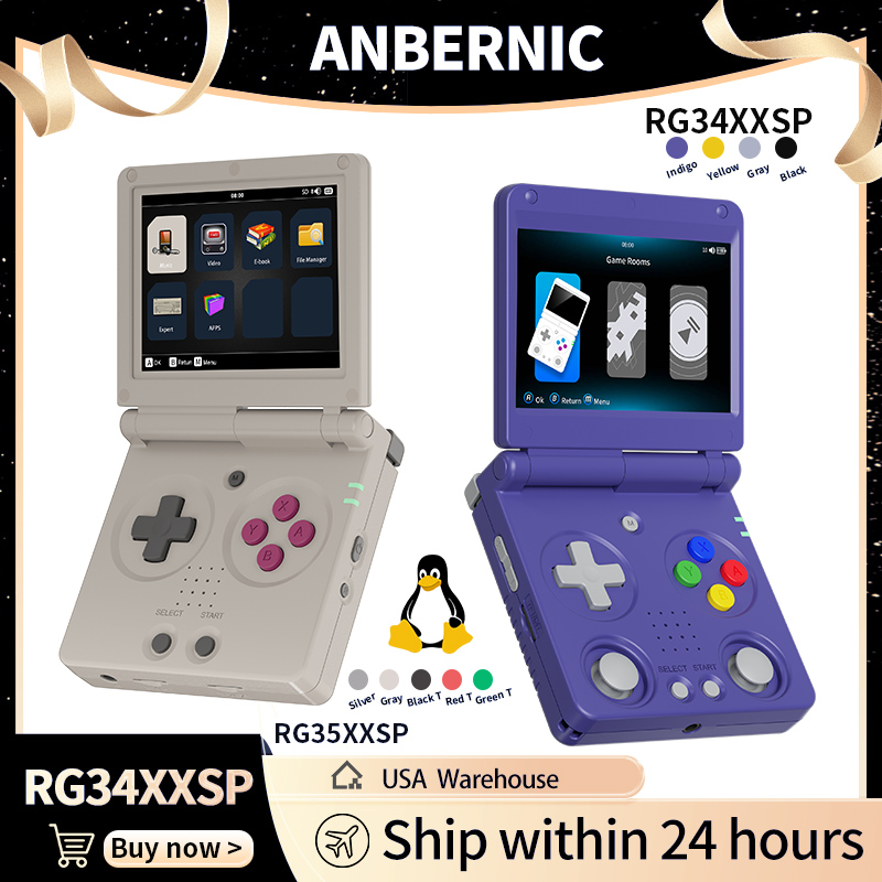 Anbernic RG34XXSP RG35XXSP Fli - Retro Gaming Play Zone recensie en prijs