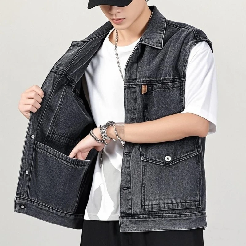 Trendy zomer retro denim vest  - Retro Gaming Jacket recensie en prijs
