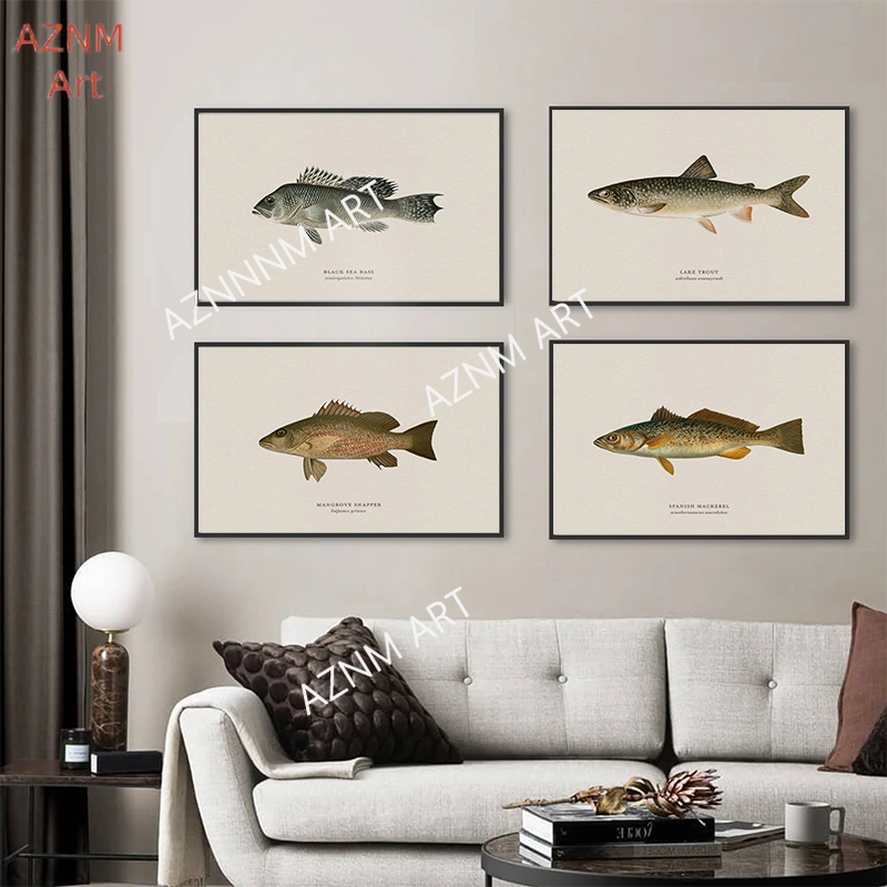 Vintage Bass Fish Forel Vliegv - Retro Gaming Pictures recensie en prijs