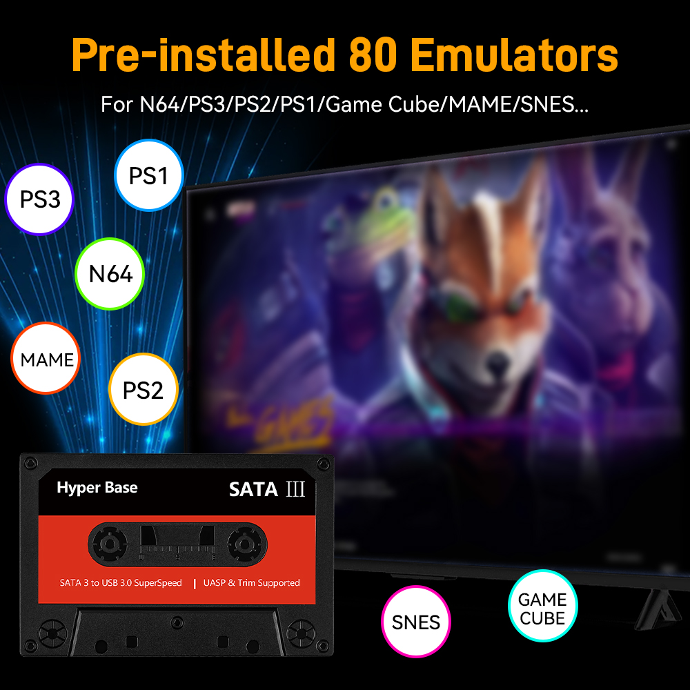 Batocera 500G/2T Emulator Game - Retro Gaming Play Zone recensie en prijs