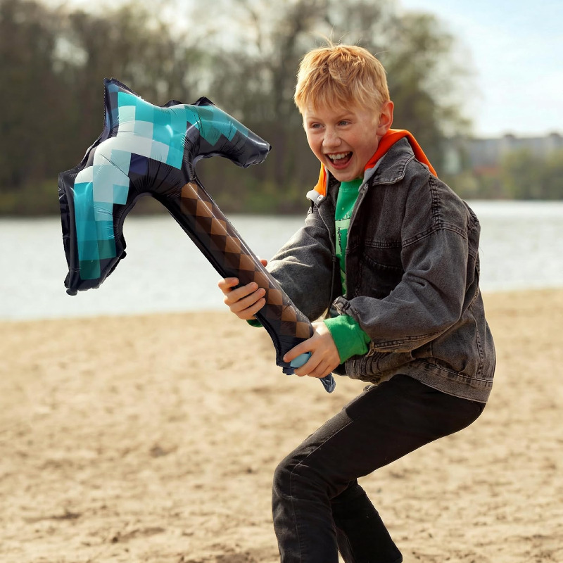8 stuks Pixel opblaasbare houw - Retro Gaming Event recensie en prijs