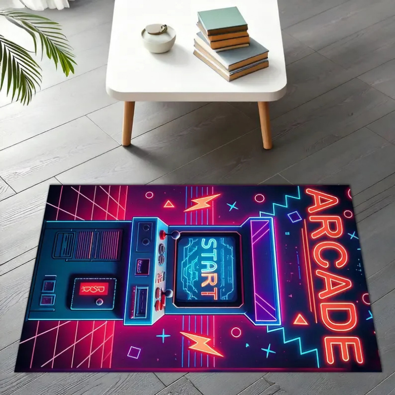 VIKAMA Retro Gamer Rug Arcade  - Retro Gaming Rug recensie en prijs