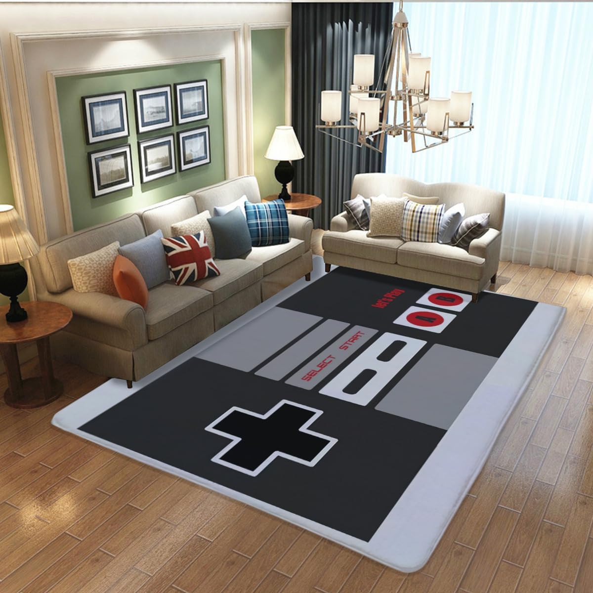 Vintage NES-controller thema-t - Retro Gaming Rug recensie en prijs