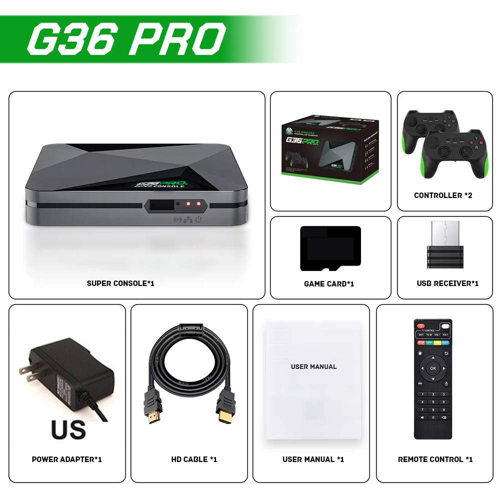 2026 Nieuwe G36 Pro Game Conso - Retro Gaming Tv Box recensie en prijs