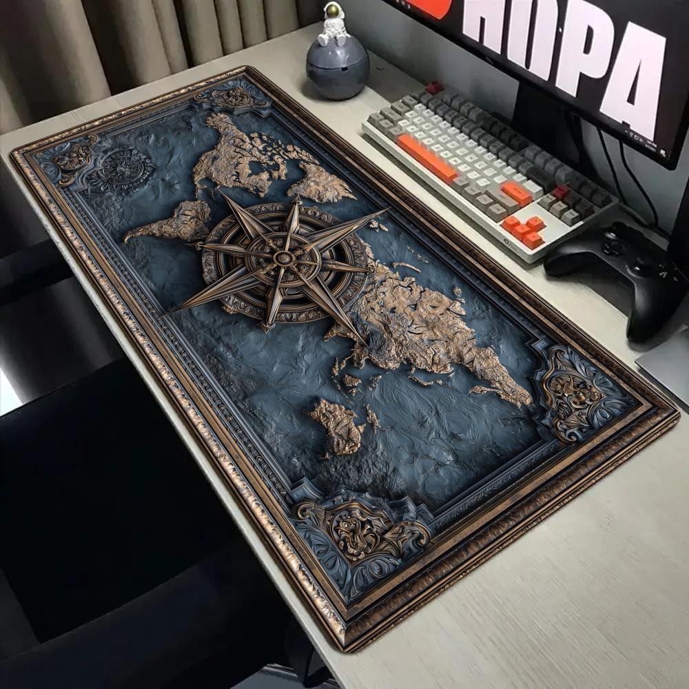 Retro kompas en kaart muismat  - Retro Gaming Rug recensie en prijs