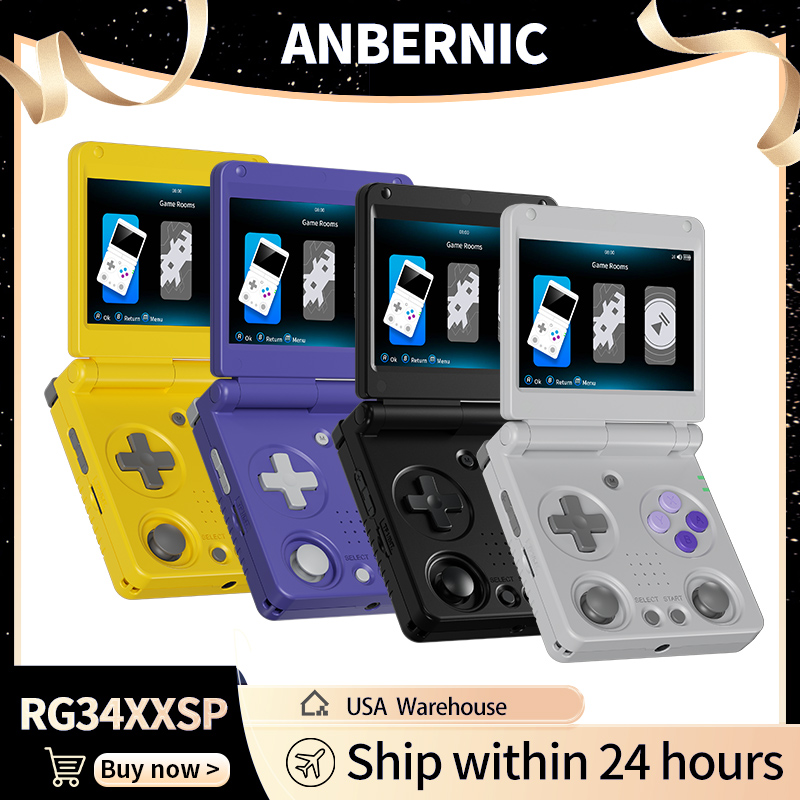 Anbernic RG34XXSP Retro Flip H - Retro Gaming Play Zone recensie en prijs