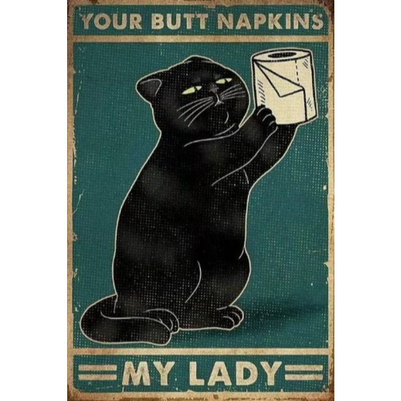 Zwarte Grappige Kat Metalen Bo - Retro Gaming Pictures recensie en prijs