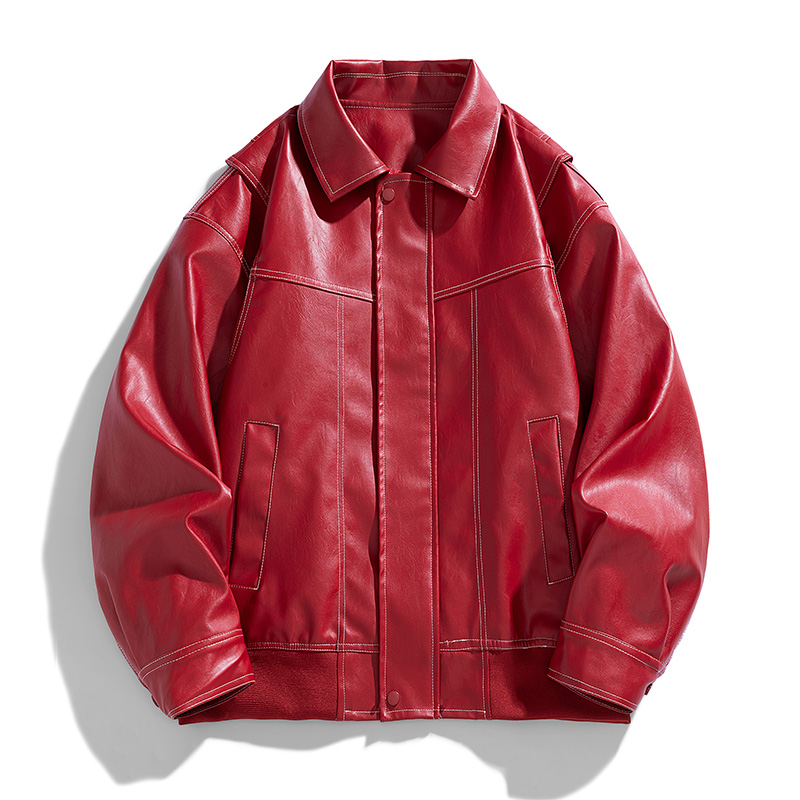 Amerikaanse Retro PU Leer Rode - Retro Gaming Jacket recensie en prijs